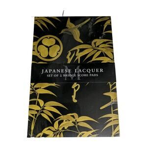 Lot of 2 Japanese Lacquer Bridge Score Scoring Pads New Sealed